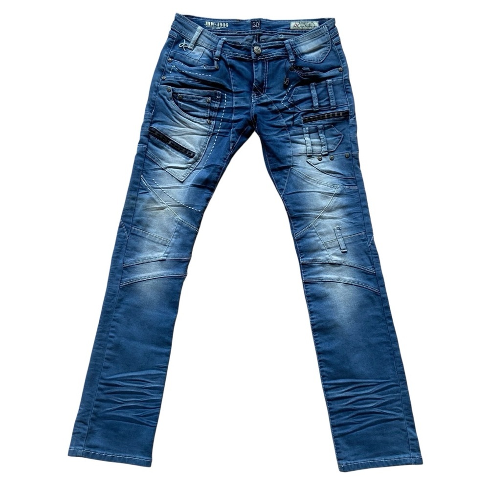 J-Rag Industry JRW-4906 hardcore Japanese moto biker edgy denim jeans size 30